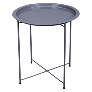 Stolik z tacą składany szary ciemny